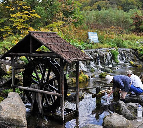 羊蹄山の湧き水