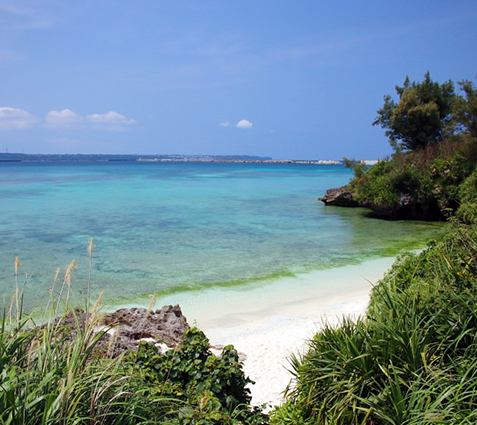 下崎農村公園のビーチ