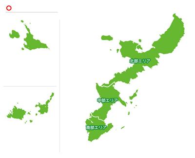 沖縄県の観光地図