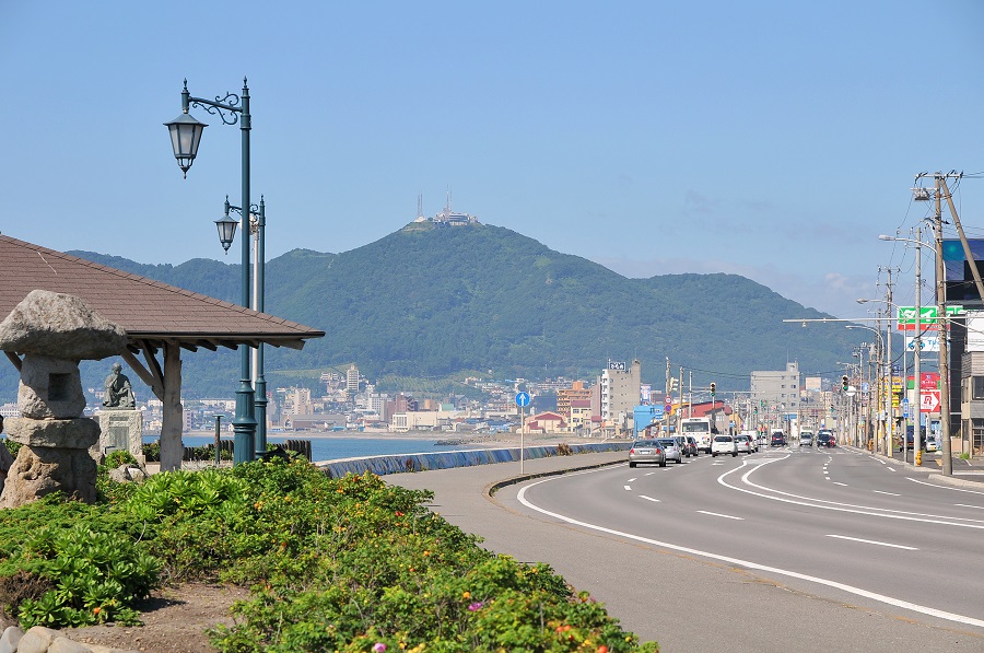 コースの一部である「漁火通り」 コースの一部である「漁火通り」