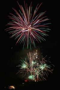 「筋湯温泉花火大会」の花火