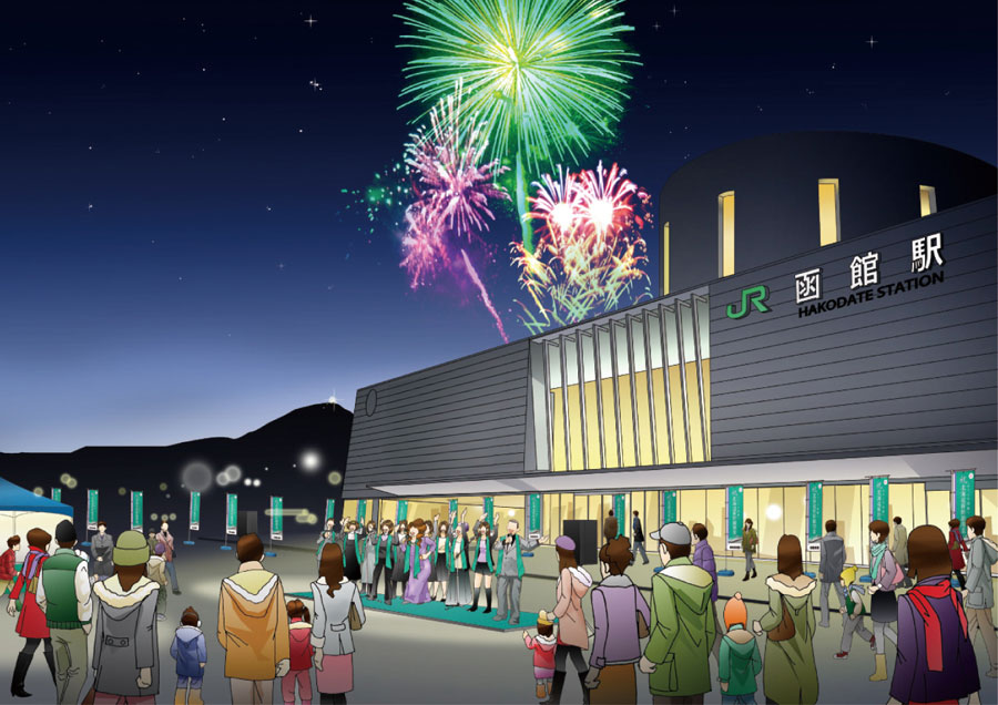 開業日当日はナイトイベントも開催(画像はイメージパース)