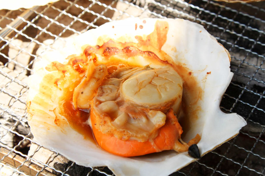 野付沖の肉厚で濃厚な味わいの天然ホタテ