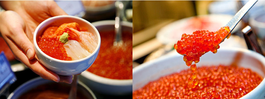 ラビスタ函館ベイの人気朝食メニュー「勝手丼」