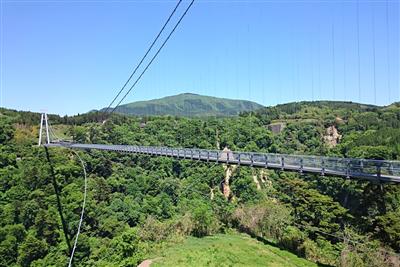 九重町の名所の一つ、「九重“夢”大吊橋」