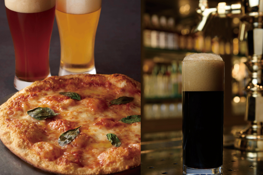 クラフトビール「博多ドラフト」と窯焼きピッツァ クラフトビール「博多ドラフト」と窯焼きピッツァ