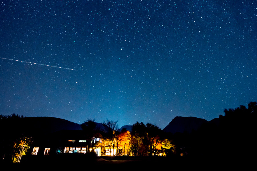 ▲久住高原は九州有数の星空スポット。天然のプラネタリウムとも言われています