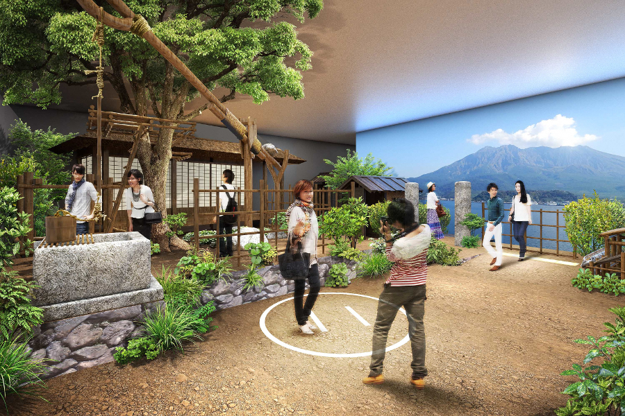 ▲西郷どんになりきって記念撮影。素敵な思い出になりそうです