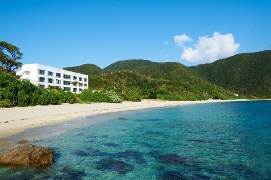 ▲奄美大島の美しい海に癒されて