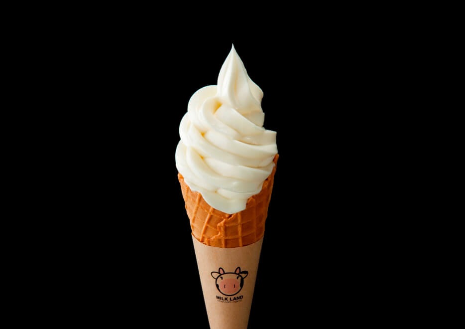 ▲北海道ソフトクリーム (350円/税込) MILKLAND HOKKAIDO → TOKYO