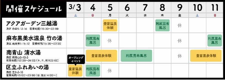 豊富温泉＆利尻昆布風呂体験WEEK