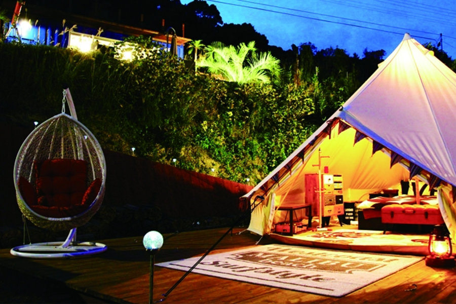 ▲海と森と星に包まれる極上のグランピング体験を 海と森と星に包まれる極上のグランピング体験を