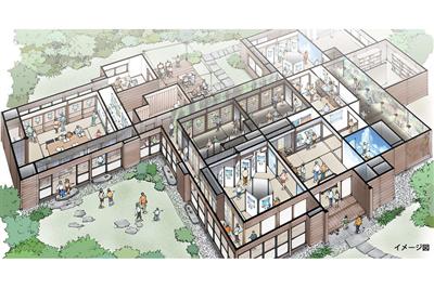 山本二三氏が書いたアニメーションの背景画や故郷、五島を描いた
