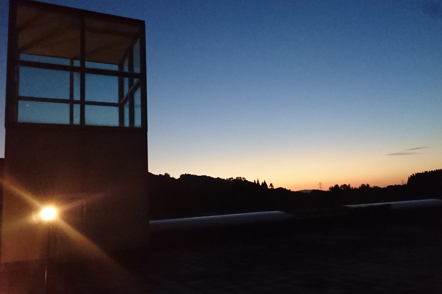 ▲普段は見られない、夜の装飾古墳館にワクワク! 普段は見られない、夜の装飾古墳館にワクワク!