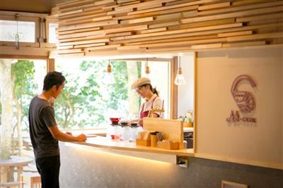 ▲6月2日にオープンした「ABカフェ」