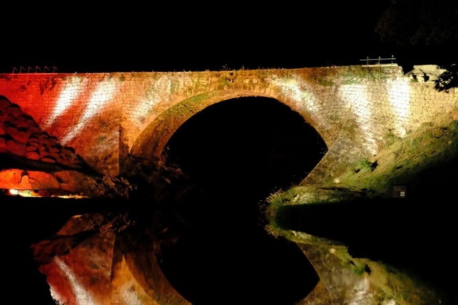 ▲山都町の紅葉や新緑などの四季をイメージして演出してます