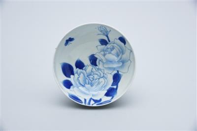 ▲染付花蝶文鉢 大正15年（1926年） 晩香窯庄健