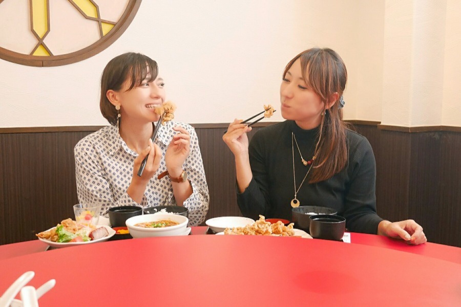 ▲美味しい食べ物をいっぱい味わおう！