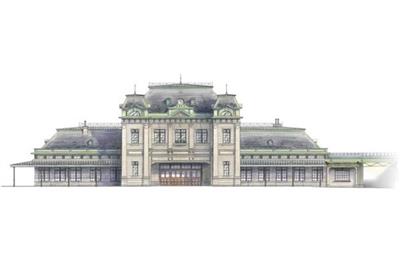 ▲門司港駅復原完成予想図