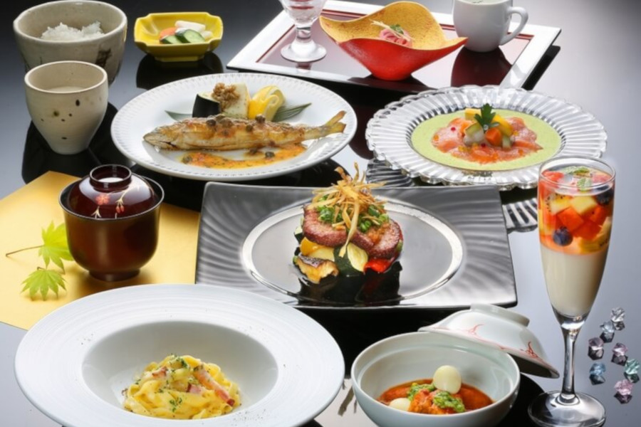 和食とイタリアンの融合をテーマにした花水木の創作料理