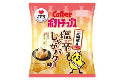 ポテトチップス　塩辛じゃがバター味