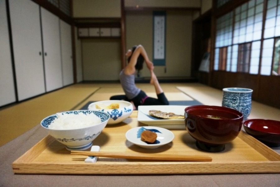 ▲ヨガ後のヘルシーな朝ごはんは疲れた体へご褒美になりますね ▲ヨガ後のヘルシーな朝ごはんは疲れた体へご褒美になりますね