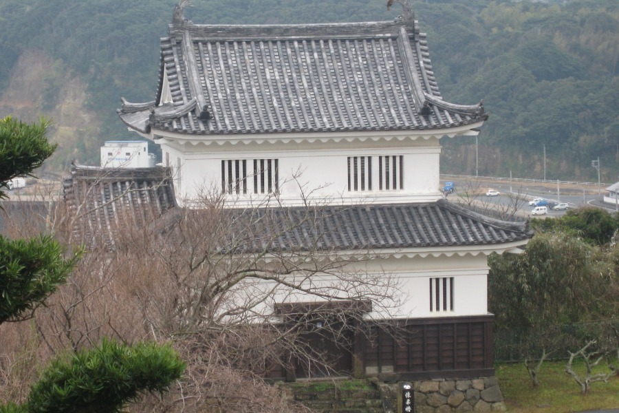 ▲全国第一号の「城泊」となる平戸城 全国第一号の「城泊」となる平戸城