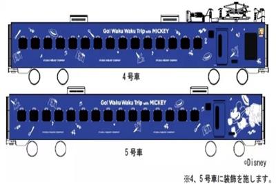 ミッキーマウスデザインと883系ソニックがコラボ