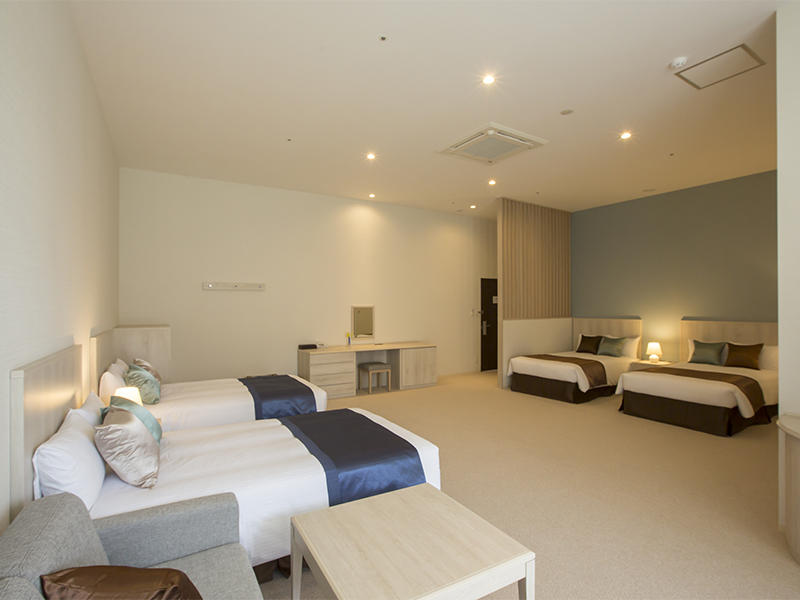▲ウェルネスリゾート沖縄休暇センター ユインチホテル南城の「ユニバーサルファミリールーム」 ユニバーサルファミリールーム