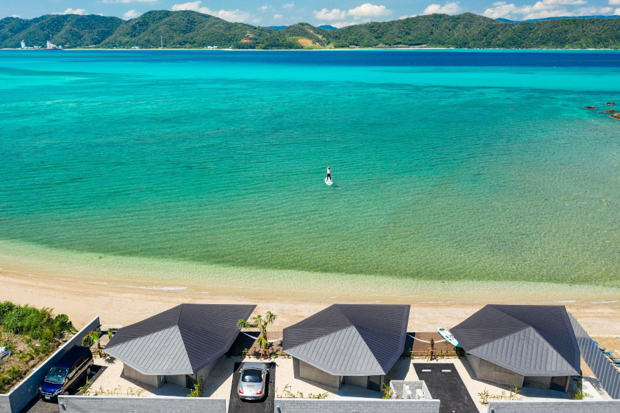 ▲奄美大島のビーチが目の前に広がる最高の立地 奄美大島のビーチが目の前に広がる最高の立地