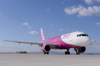 使用機材はエアバスA320-200型機（定員180名）