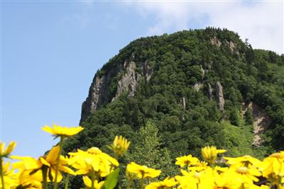 断崖絶壁が続く