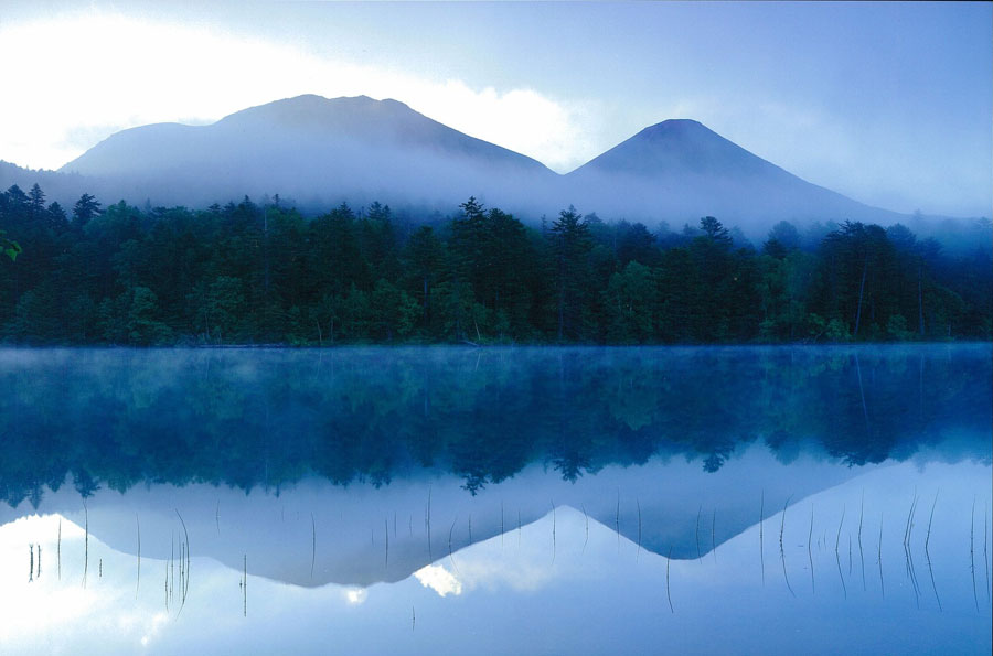 鏡面のようなオンネトー