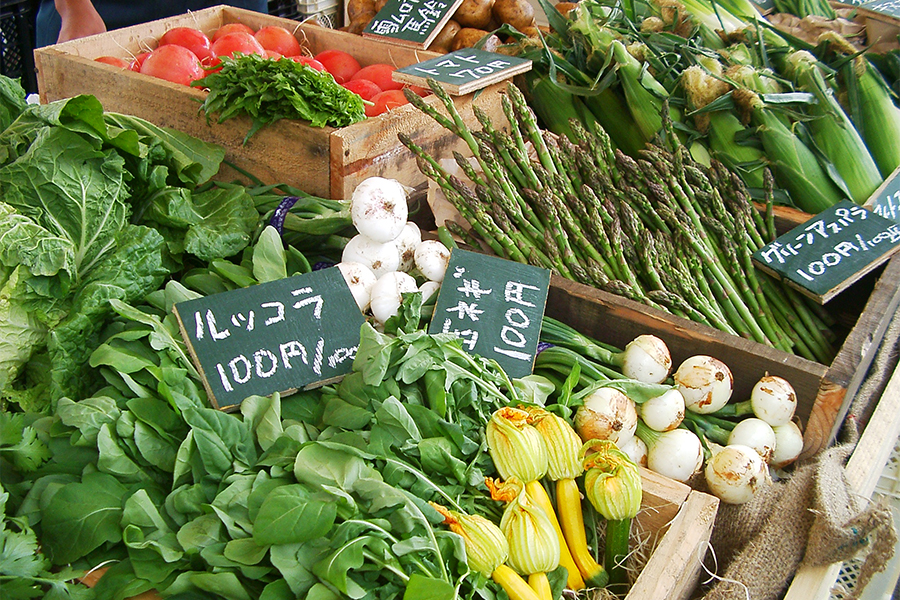 直売所のいろいろな野菜
