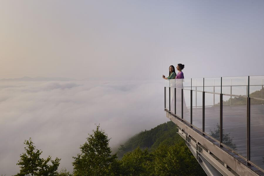 日の出の雲海テラス