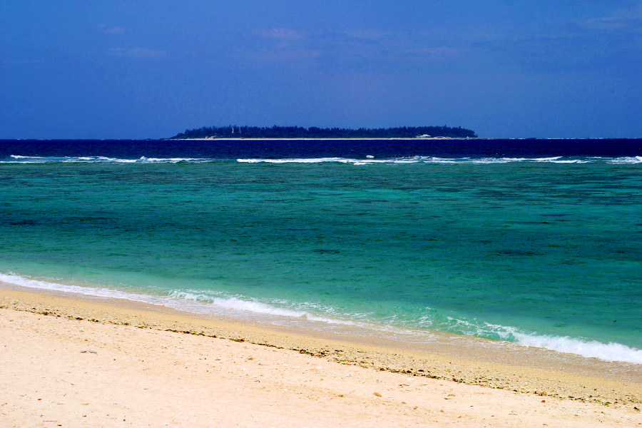 水納島の海の色は圧倒的に美しいコーラルグリーン