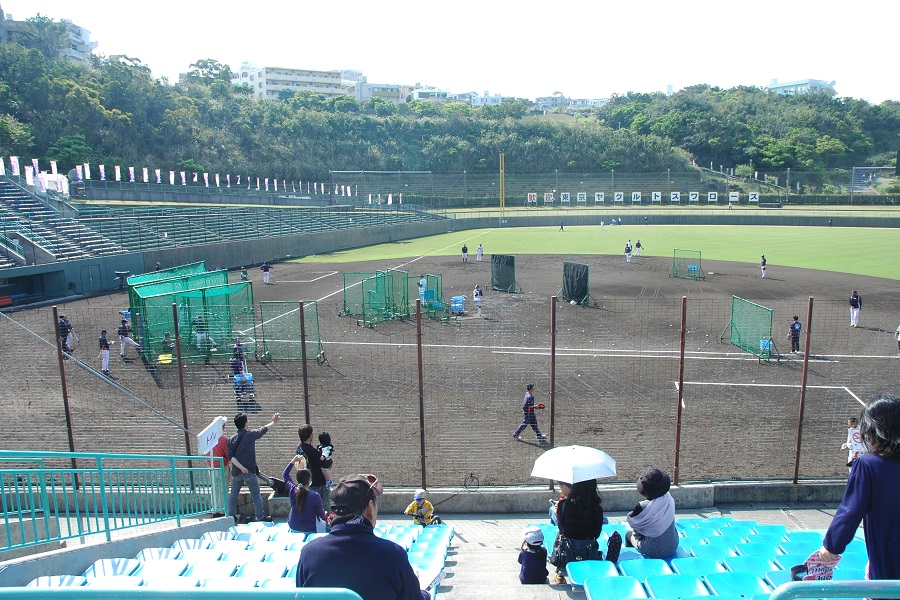 陽が射すだけで2月とは思えない陽気になる沖縄