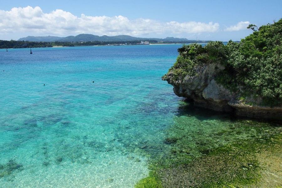 透明度の高い本部町の海