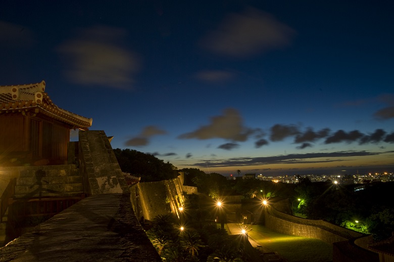 首里城から一望できる夜景