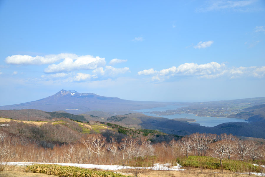 条件のよい時にはニセコ地方の羊蹄山も見える「きじひき高原」