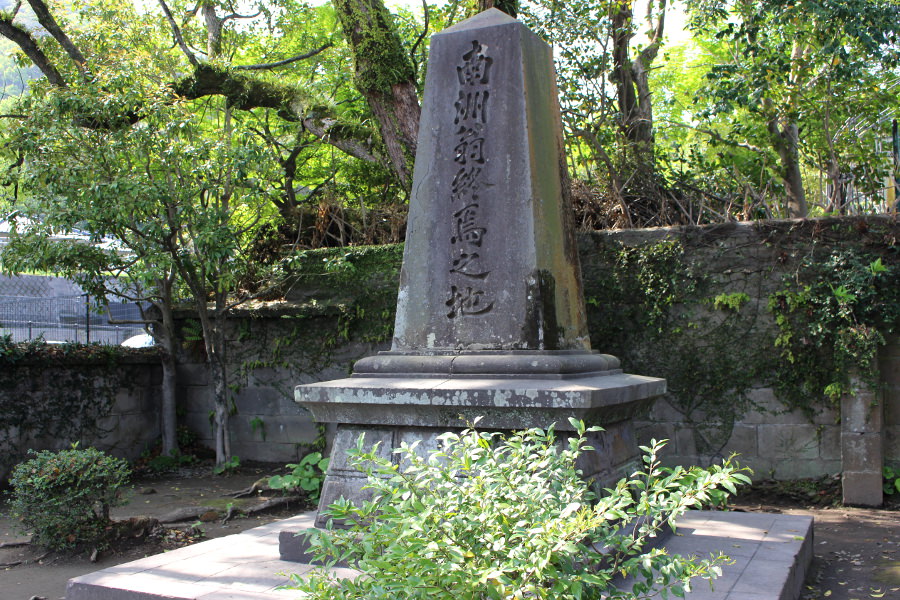 静かな場所にある「西郷隆盛終焉の地」