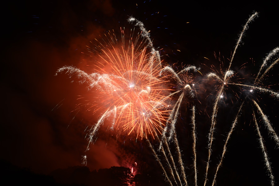 八朔祭のフィナーレを飾る花火大会