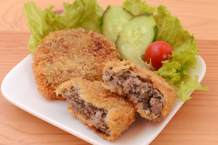 村上カラシレンコン店の「からし蓮根コロッケ」