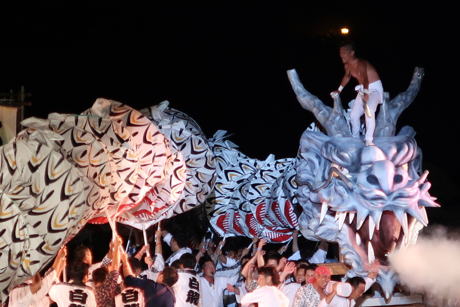 白龍伝説にちなんだ「きくち夏まつり」は毎年8月に開催される