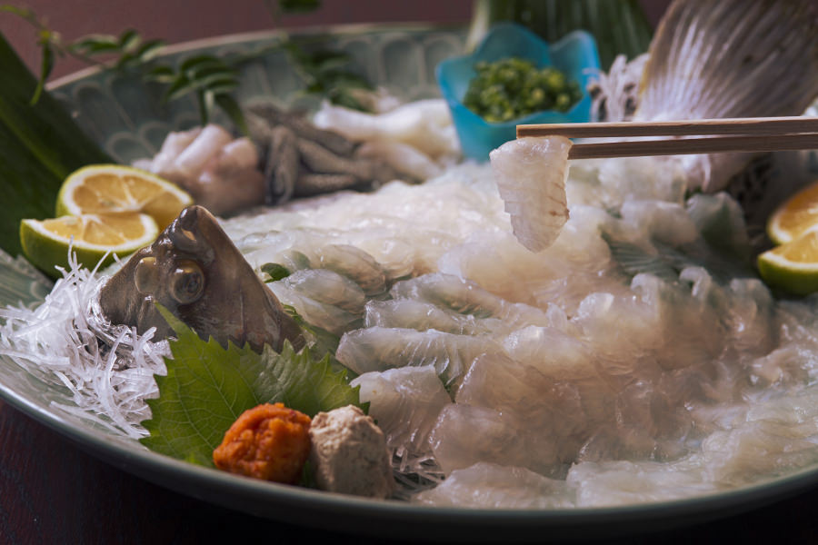 城下カレイの刺身