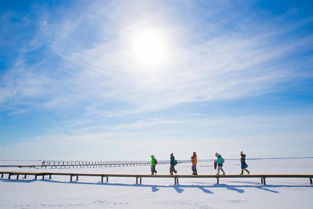 野付半島　冬のトドワラ散策