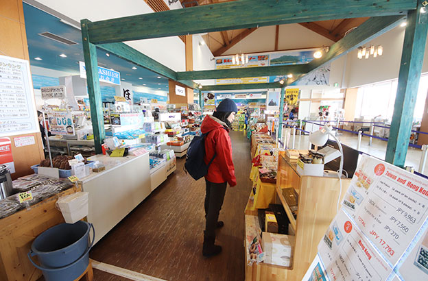 道の駅内のショップ