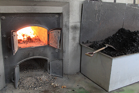 ポットスチルの炉