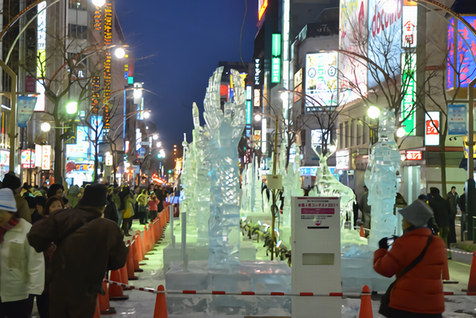 さっぽろ雪まつり「すすきの会場」のクリスタルストリート