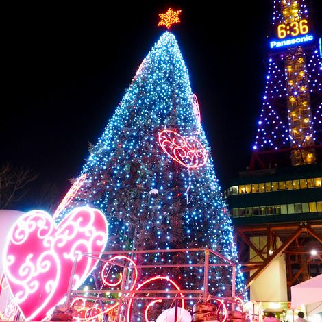 ツリーとさっぽろテレビ塔